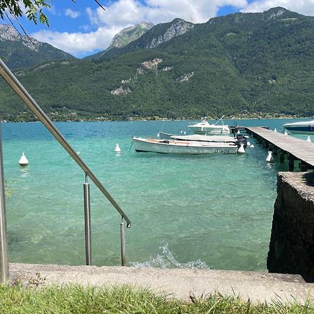 Rare 2 Bedroom With Private Beach On Lake Annecy Doussard Eksteriør bilde