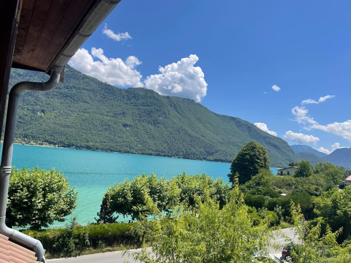 Rare 2 Bedroom With Private Beach On Lake Annecy Doussard Eksteriør bilde